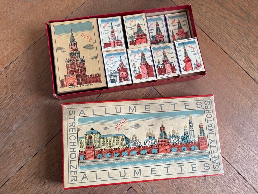 1958 wereldexpo lucifers, Ophalen of Verzenden, Gebruikt, Luciferdoosjes of -merken