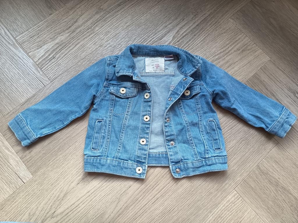 Als nieuw: Zara spijkerjasje maat 80, Meisje, Ophalen of Verzenden, Zo goed als nieuw, Zara