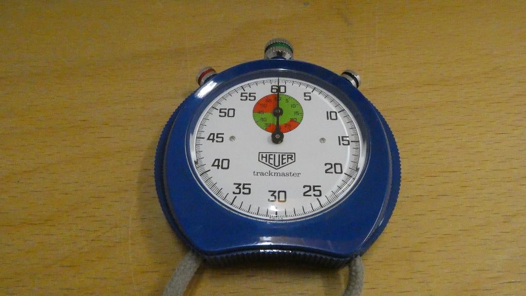 Heuer Trackmaster stopwatch uit 1976 Vintage, Antiek en Kunst, Antiek | Klokken, Ophalen of Verzenden