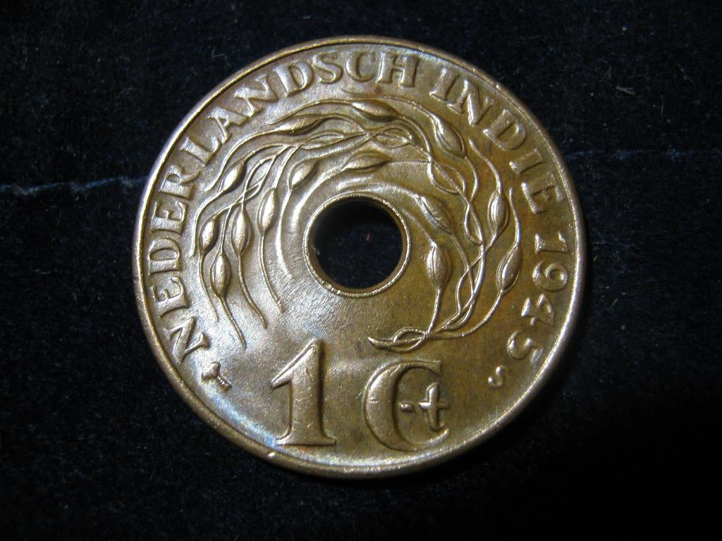 Bevrijd Nederlands Indie 1 Cent 1945s, WW2 #79, Ophalen of Verzenden, Zuidoost-Azië, Losse munt