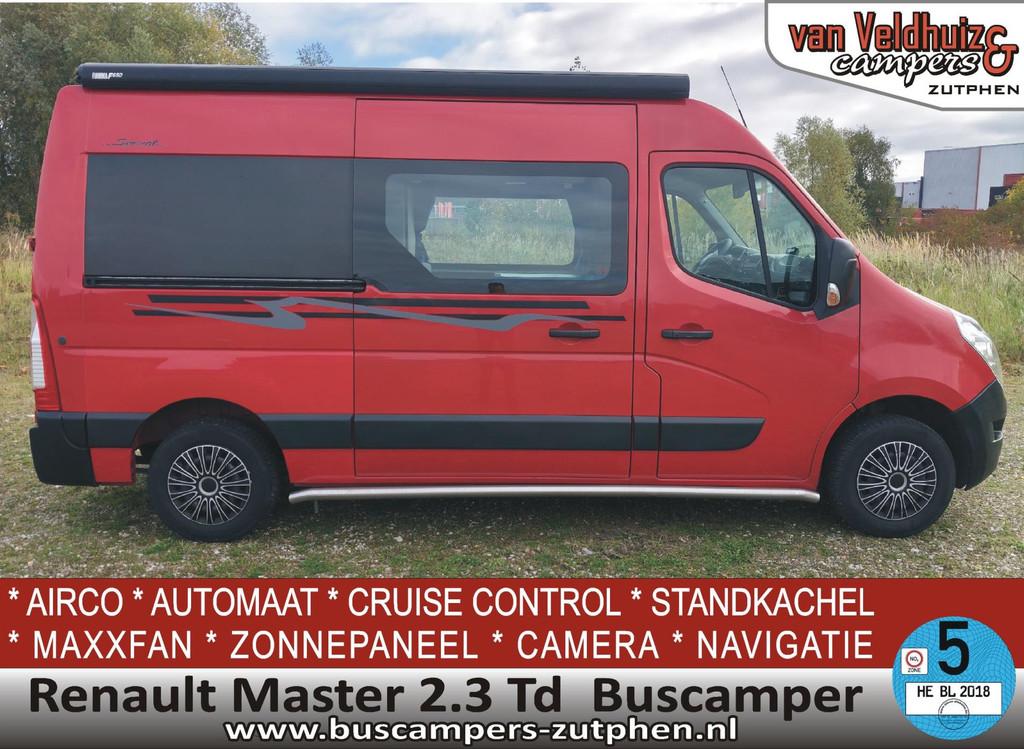 Renault Master 2.3Td NL-buscamper / Euro 5, Caravans en Kamperen, Campers, Overige merken, Buscamper of Camperbus, Half-automaat