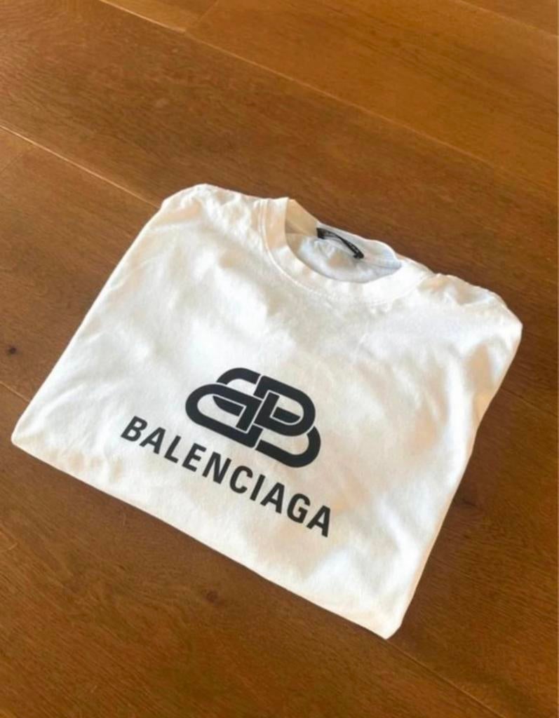 Balenciaga oversized t-shirt wit maat XS, Ophalen of Verzenden, Zo goed als nieuw, Maat 46 (S) of kleiner, Wit