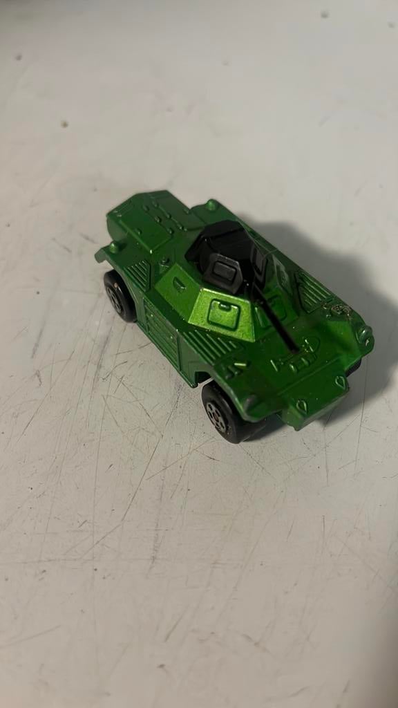 Zeldzaam vintage metalen militair - MATCHBOX 1970's, Ophalen of Verzenden, Zo goed als nieuw, Auto