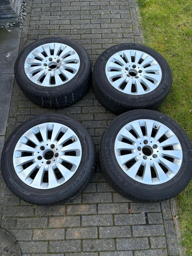 Originele 16 inch Velgen set Mercedes C-klasse W204, Ophalen, Gebruikt, 16 inch, Banden en Velgen