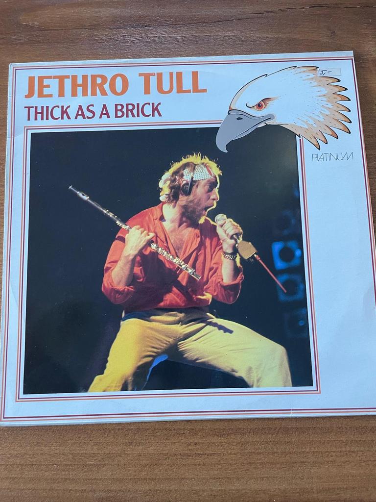 Jethro Tull - Thick as a brick Platinum Lp, Ophalen of Verzenden, Zo goed als nieuw, 12 inch, Progressive
