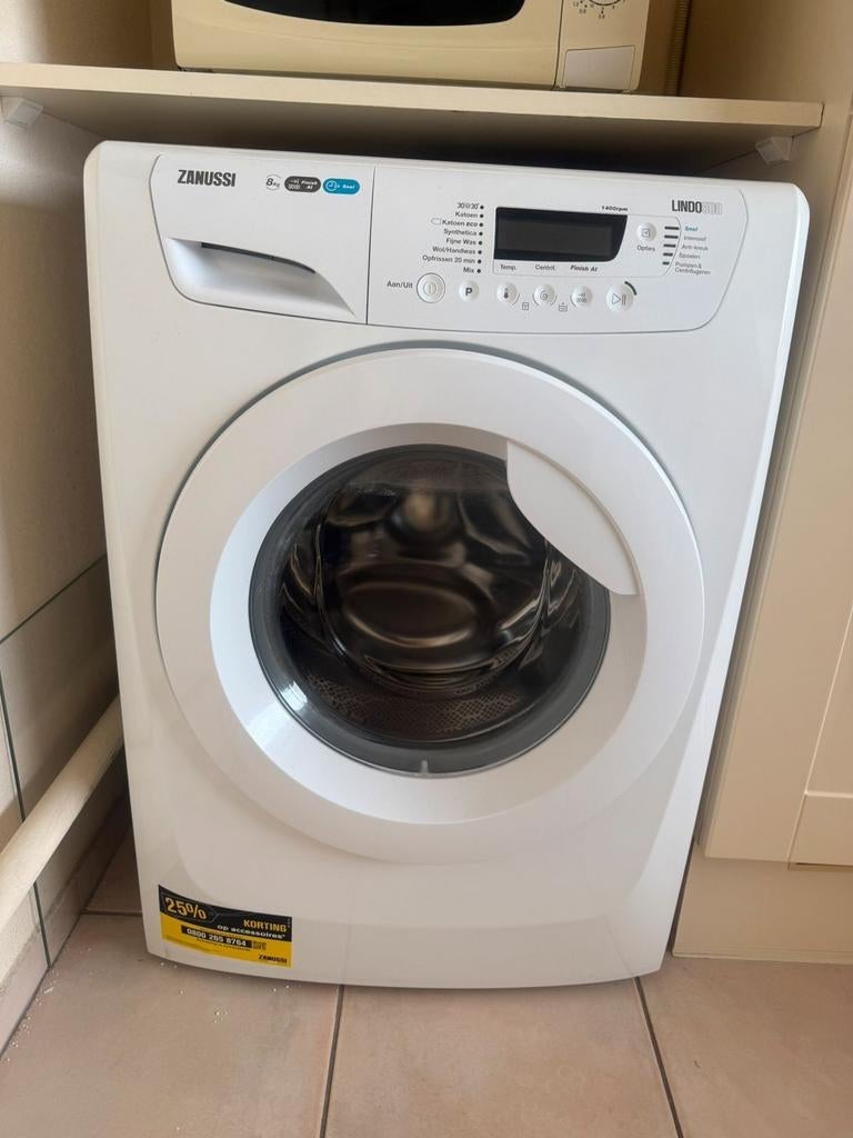 Zanussi Lindo 500 wasmachine zo goed als nieuw., Handwasprogramma, Ophalen of Verzenden, Zo goed als nieuw, 85 tot 90 cm