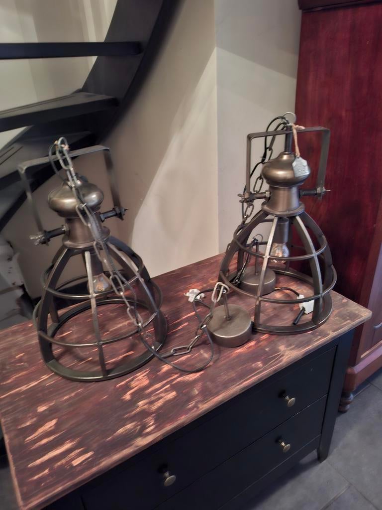 2 mooie hanglampen Countryfield, Ophalen, Zo goed als nieuw, Minder dan 50 cm