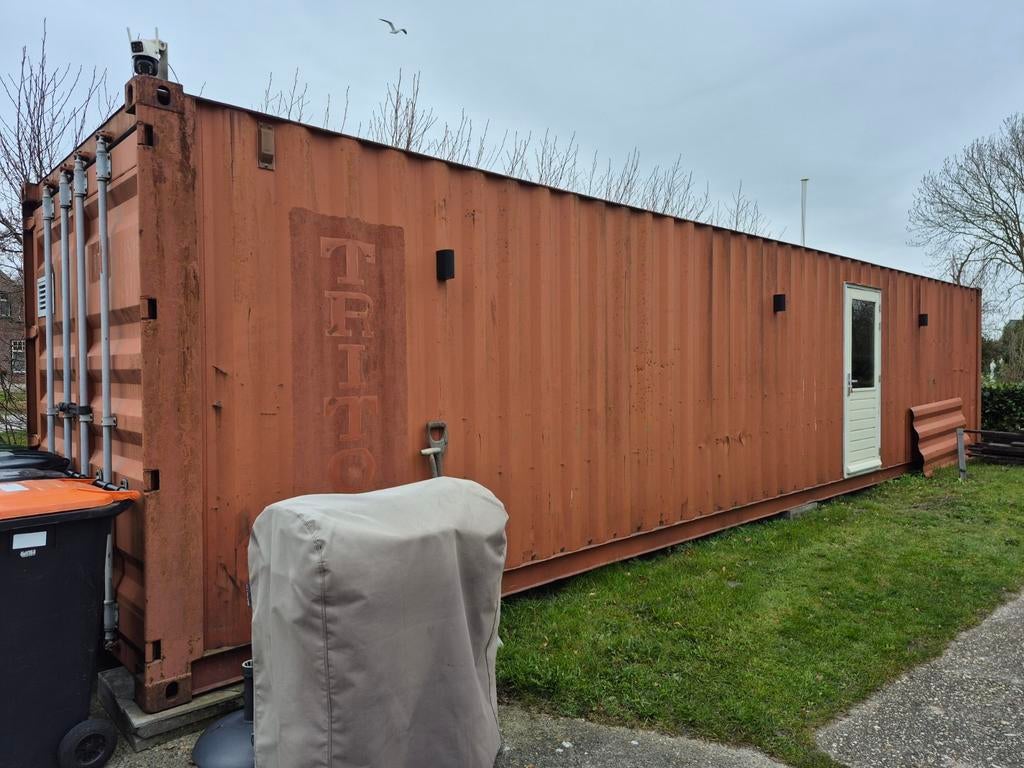 45 voet container met extra deur en verlichting, Ophalen of Verzenden