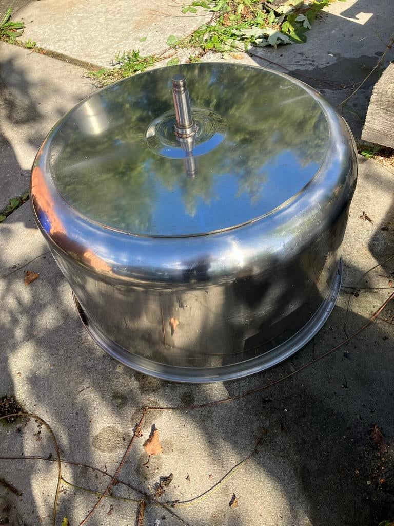 Deegkneder trommel, Ophalen