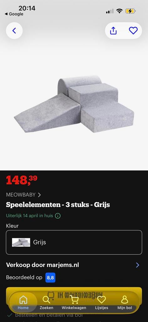 Speelblokken Schuim Glijbaan Speelgoed - 3-delige set, Ophalen, Zo goed als nieuw, Overige typen