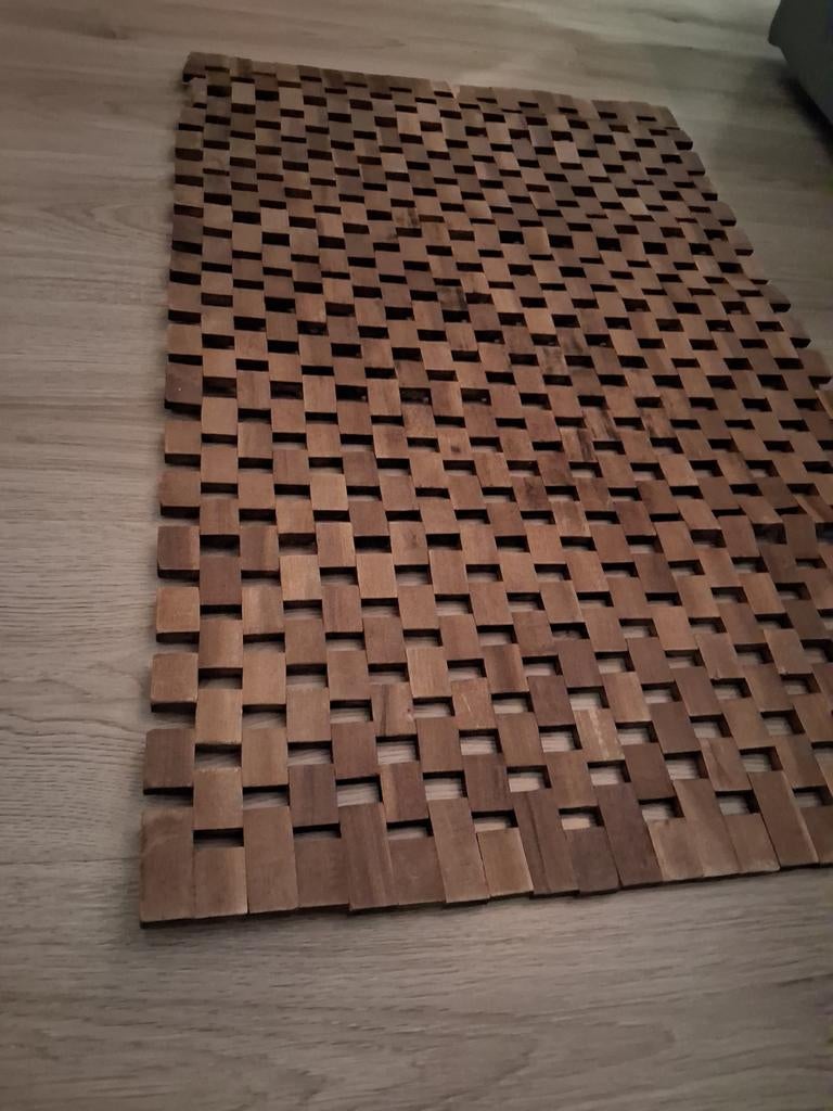 Houten badmat / bohemian stijl, Ophalen of Verzenden