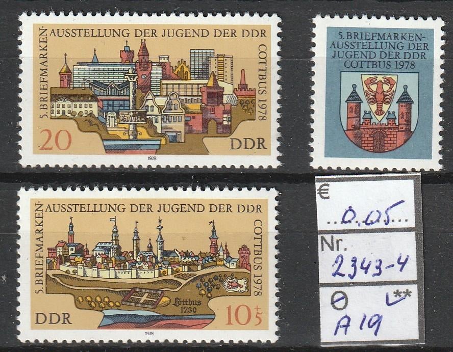 DDR Filatelie '78 Michel 2343-4 Nr.A19p, Verzenden, DDR, Postfris