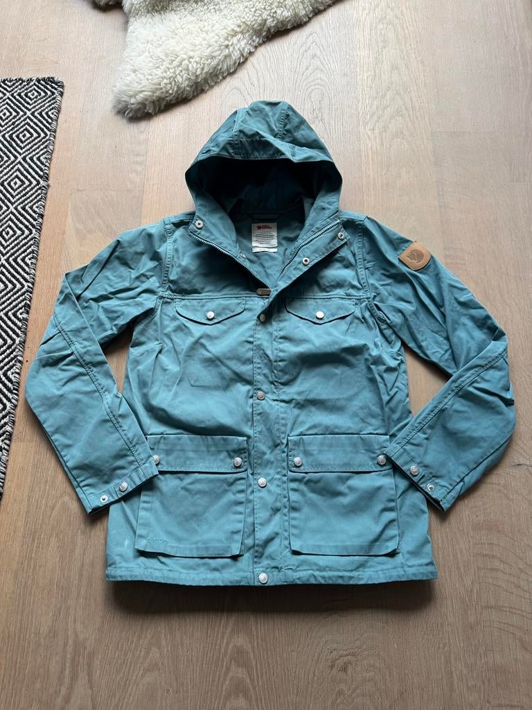 Prachtige Fjallraven greenland jacket w maat m blauw, Ophalen of Verzenden, Zo goed als nieuw, Blauw