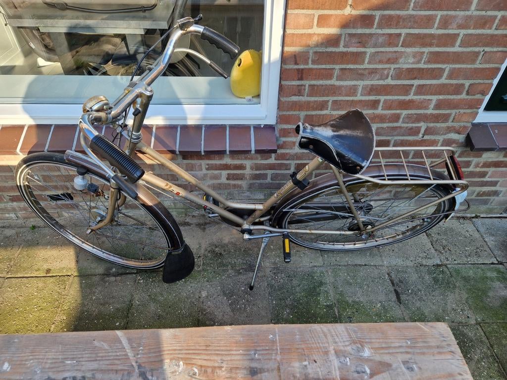 Gazelle damesfiets met stangremmen vintage opknapper, 56 cm of meer, Ophalen, Gebruikt, Versnellingen