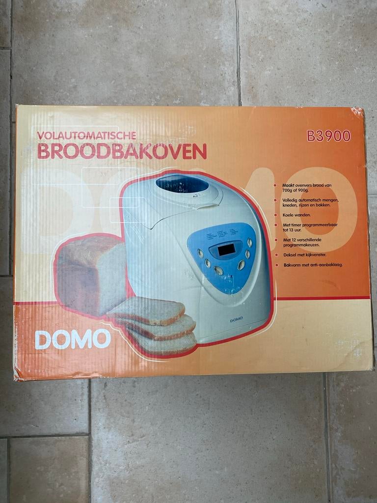 Domo Broodbakoven B3900 - Nieuw in doos, Met timer, 800 tot 1200 gram deeg, Nieuw, Ophalen of Verzenden