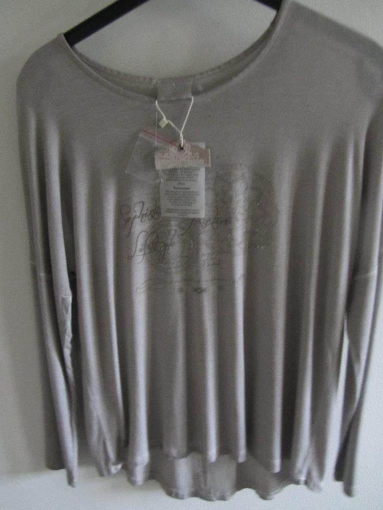 T Shirt lange mouw nieuw 46, Kleding | Dames, La gauchita, Beige, Maat 46/48 (XL) of groter, Nieuw
