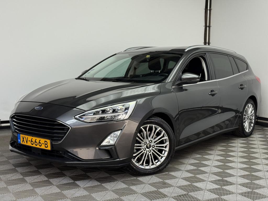 Ford FOCUS Wagon 1.0 EcoBoost Titanium Business Zeer Complee, Stof, 1300 kg, 66 €/maand, 5 stoelen