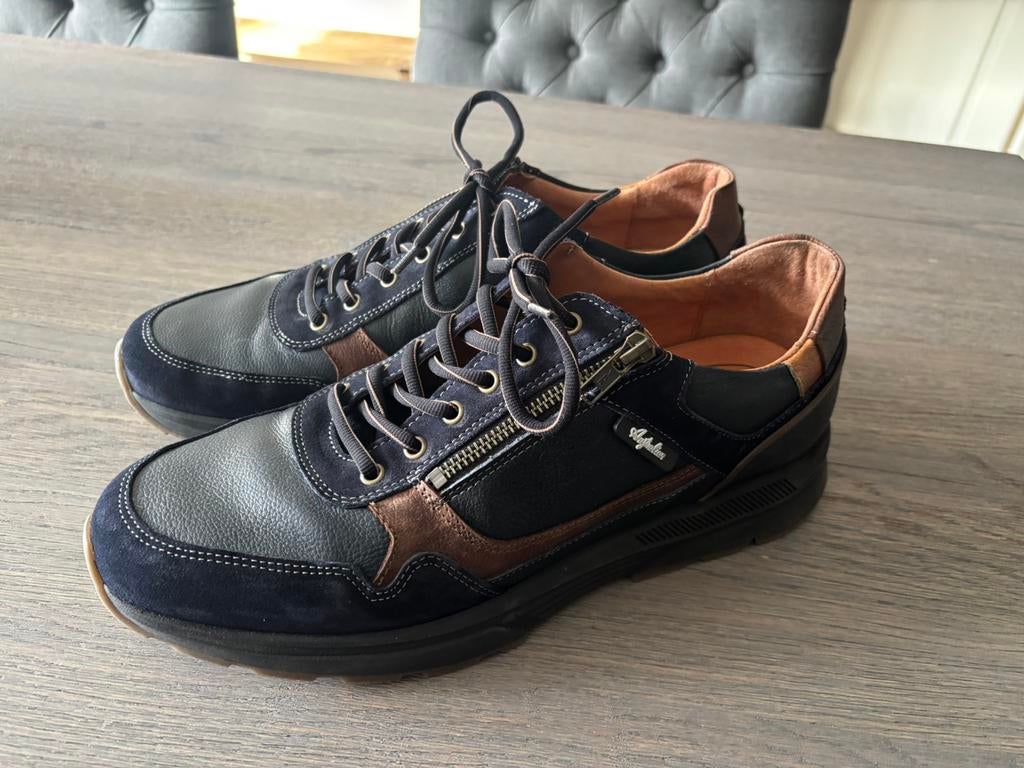 Nieuwe Australian sneakers Connery Blue-Cognac-Brown maat 46, Blauw, Nieuw, Ophalen of Verzenden, Sneakers of Gympen