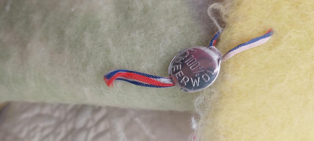 Vintage Aabe Wollen Deken - 100% Scheerwol, Huis en Inrichting, Woonaccessoires | Plaids en Woondekens, Ophalen of Verzenden, Zo goed als nieuw