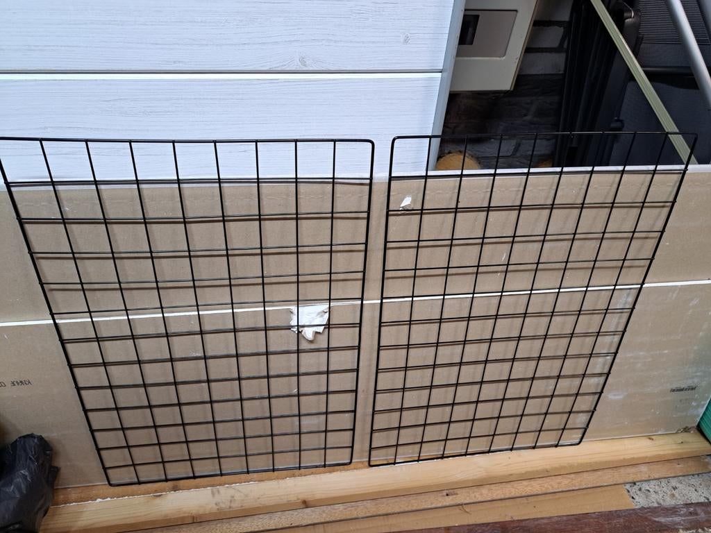 2 ophang rekken tralie werk, Overige typen, Ophalen of Verzenden, Zo goed als nieuw, Minder dan 100 cm