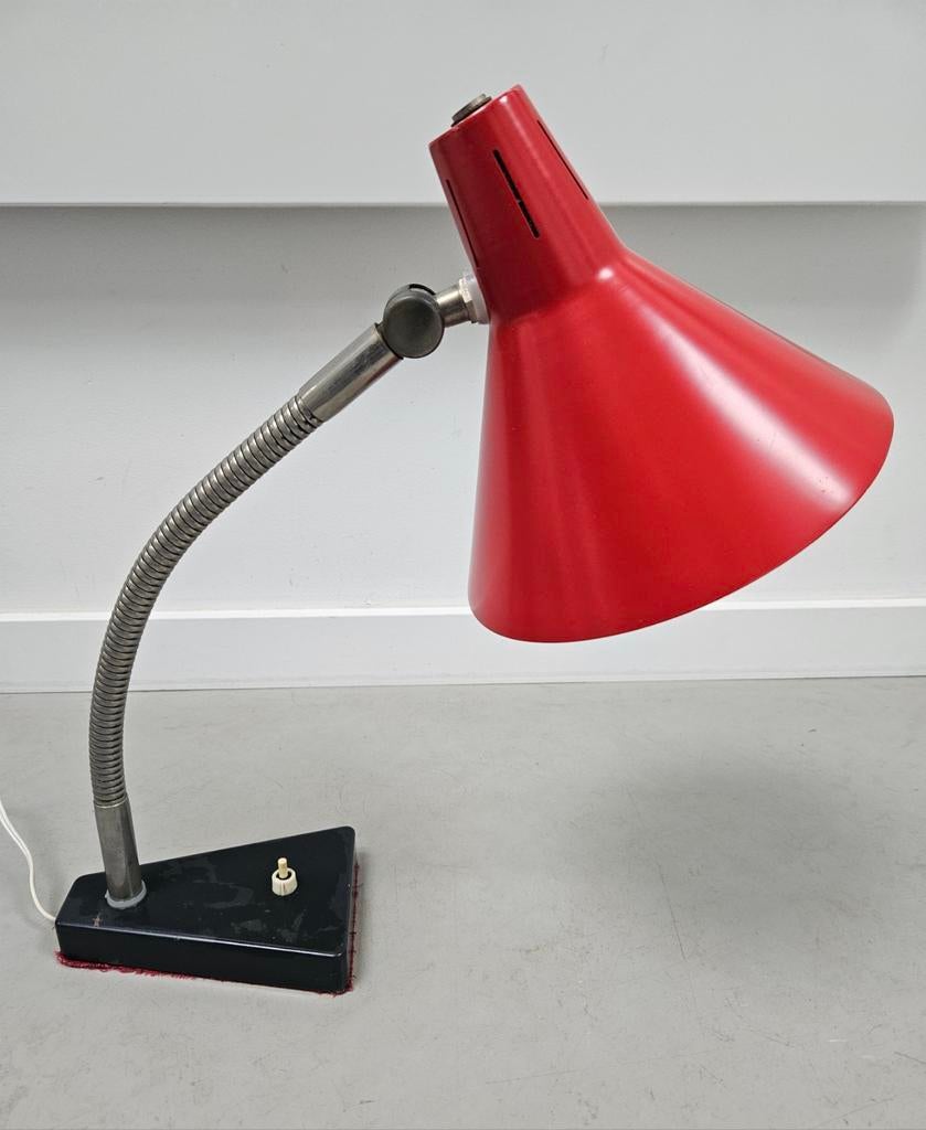 Vintage Hala Zeist 11 Bureaulamp Zonneserie, Ophalen of Verzenden, Gebruikt, Metaal, Minder dan 50 cm