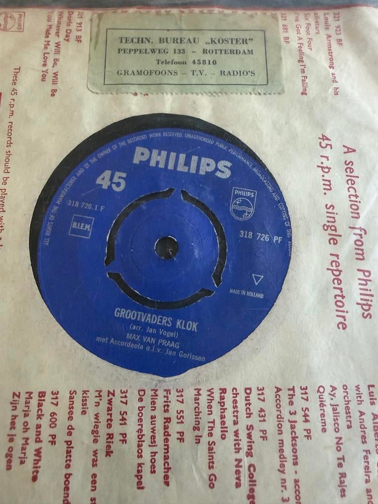 Max van Praag - Grootvaders Klok / Als Na Het Bal single, Ophalen of Verzenden, Gebruikt, Levenslied of Smartlap