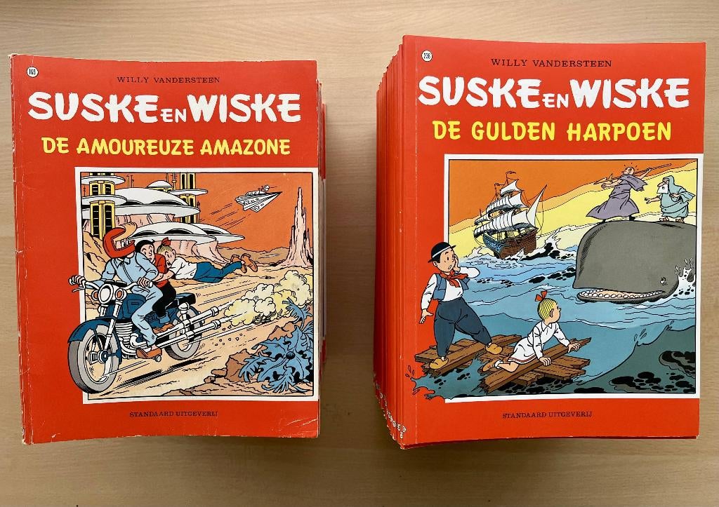 Partij Suske en Wiske stripboeken, Boeken, Meerdere stripboeken, Ophalen of Verzenden, Gelezen, Willy Vandersteen