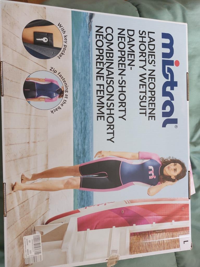 Mistral dames wetsuit shorty maat L, Watersport en Boten, Watersportkleding, Nieuw, Wetsuit, Dame, Ophalen of Verzenden