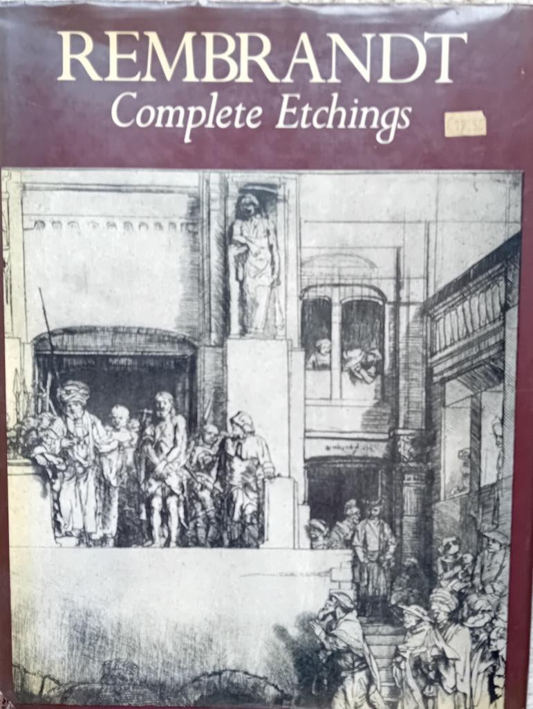 Kunstboek Rembrandt etsen., Gelezen, Diverse, Ophalen of Verzenden, Schilder- en Tekenkunst