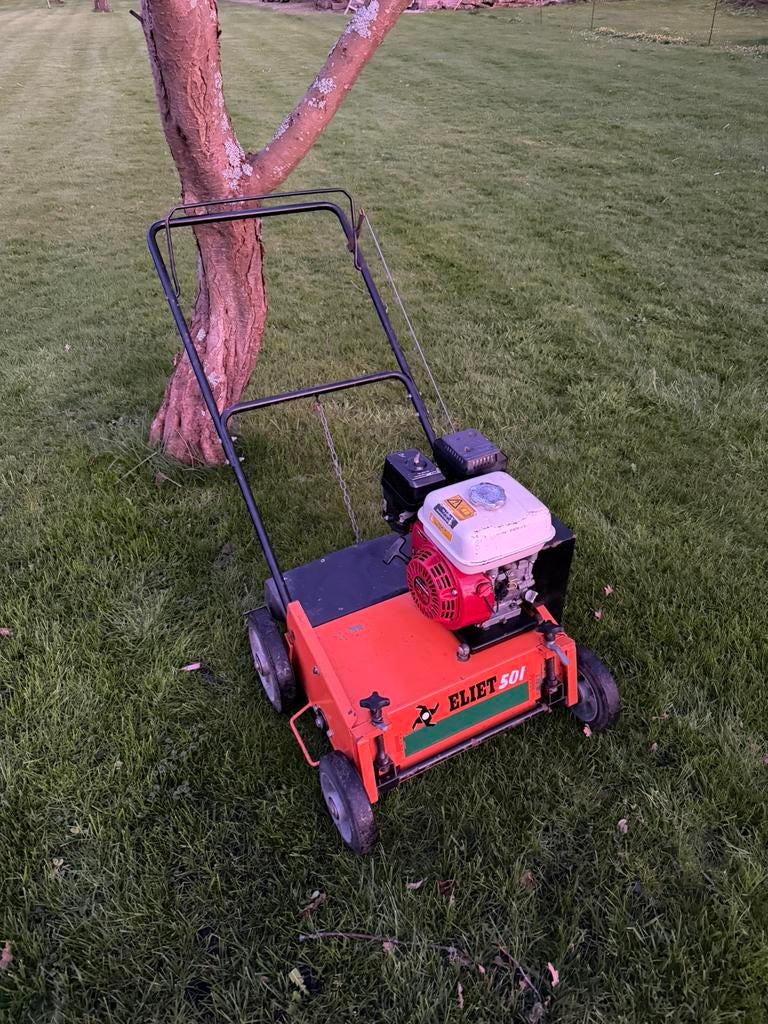 Eliet E501 Verticuteermachine Honda GX160, Tuin en Terras, Verticuteermachines, Ophalen, Gebruikt, Benzine