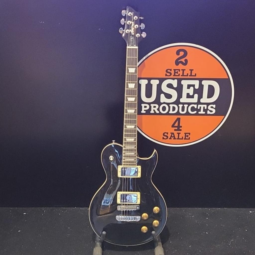 Aria PE-350 BK  Electrice Gitaar Zwart, Flex Ltd., Gebruikt, https://flex.com/contact-us, Nobelstraat 10, 5807 GA Oostrum LB, Limburg, Nederland