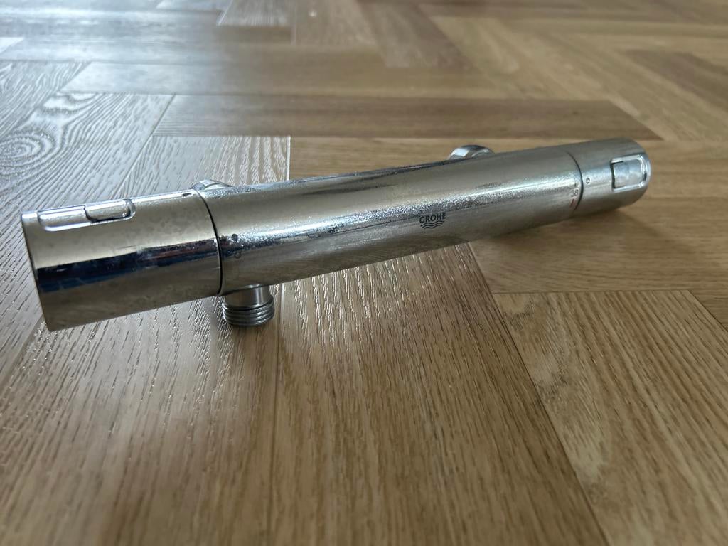 Thermostaatkraan Grohe 15cm h.o.h. warm/koud, Ophalen, Gebruikt, Chroom, Douche