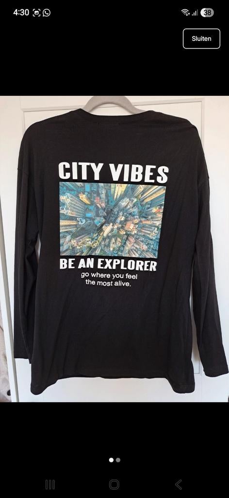 Zwarte longsleeve van New Yorker, Ophalen of Verzenden, Nieuw, Maat 46 (S) of kleiner, Zwart