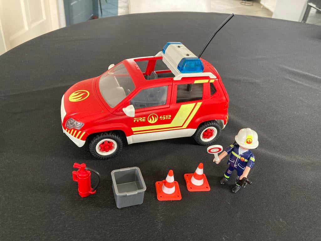 Playmobil brandweerwagen met licht en geluid 71375, Ophalen of Verzenden, Zo goed als nieuw