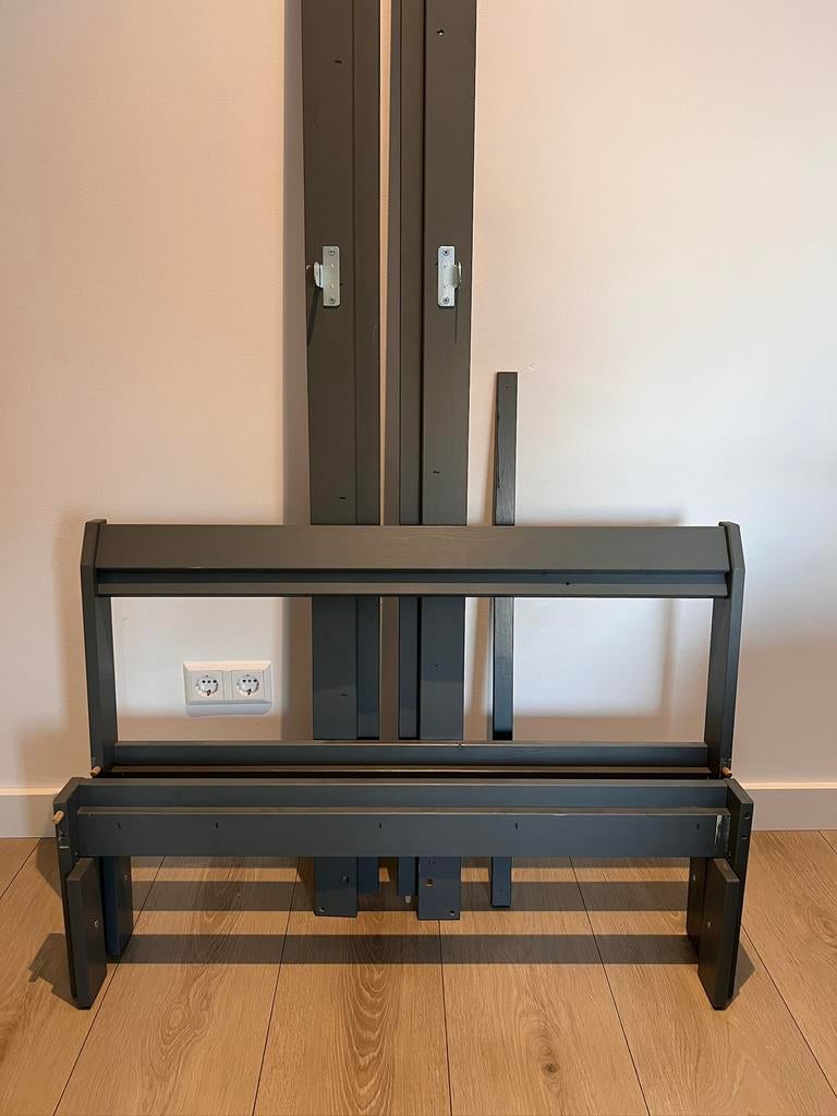 IKEA Neiden bedframe 90x200 (antraciet), Ophalen, 90 cm, Eenpersoons, Zo goed als nieuw