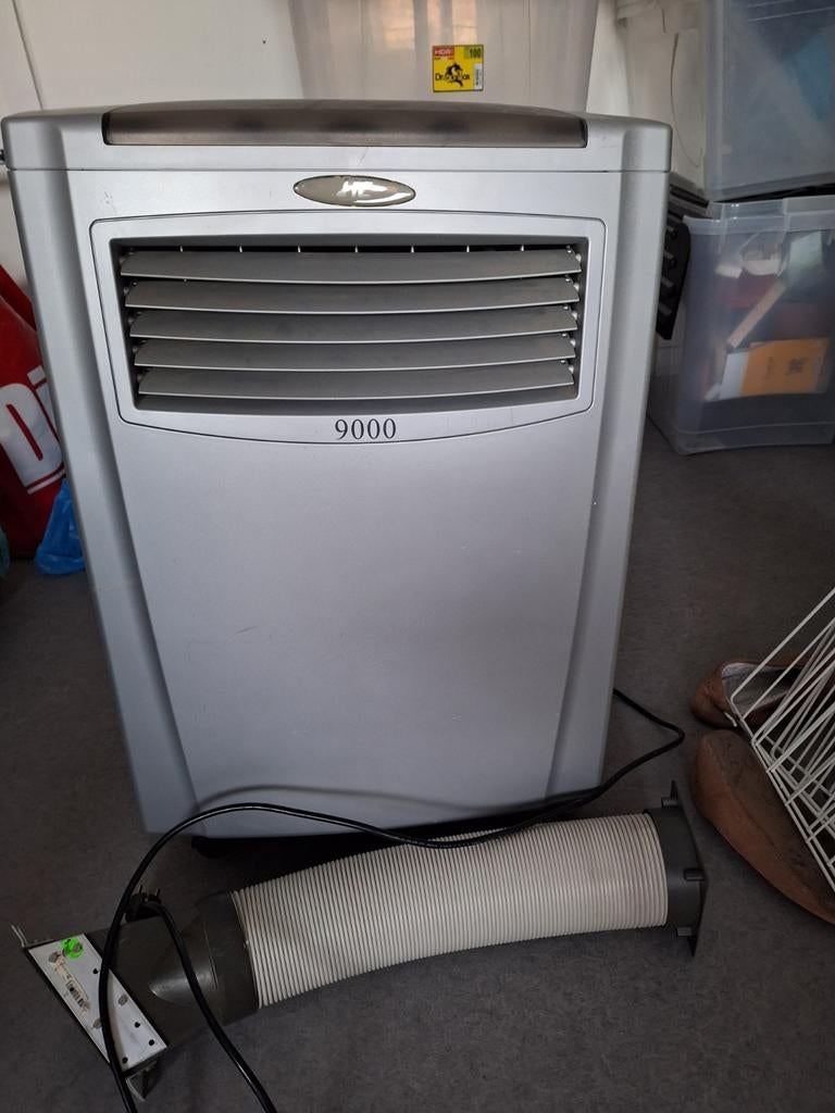 Mobiele Airco HE 9000 BTU - Koel en Ventileer, Ophalen, Gebruikt, Minder dan 60 m³, Timer