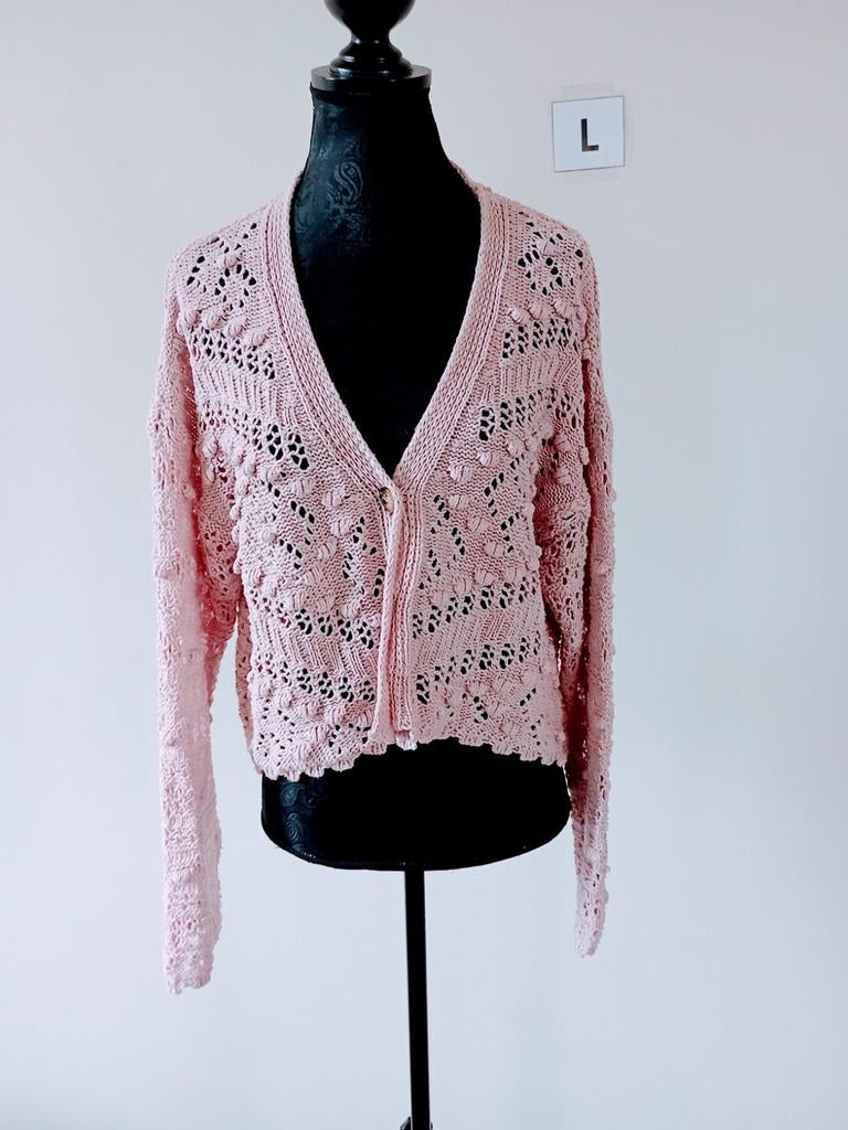 Truitje. Vestje. Roze. Maat L/40, Ophalen of Verzenden, Zo goed als nieuw, Maat 42/44 (L), Roze