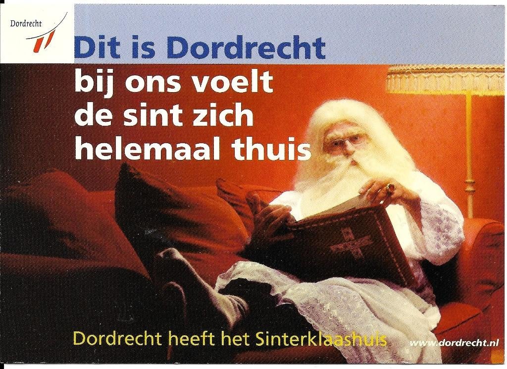 Ansichtkaart	Dordrecht	Sinterklaashuis, Verzamelen, Verzenden, 1980 tot heden, Ongelopen, Zuid-Holland