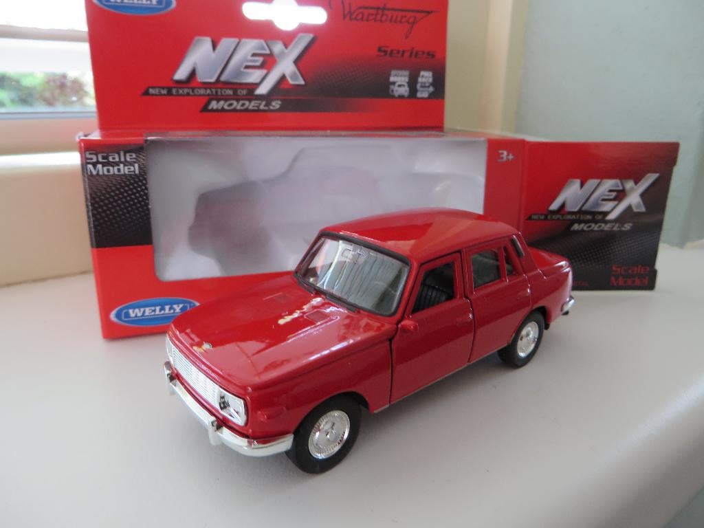 Welly Wartburg 353 ROOD, Ophalen of Verzenden, Nieuw, Auto, Overige merken