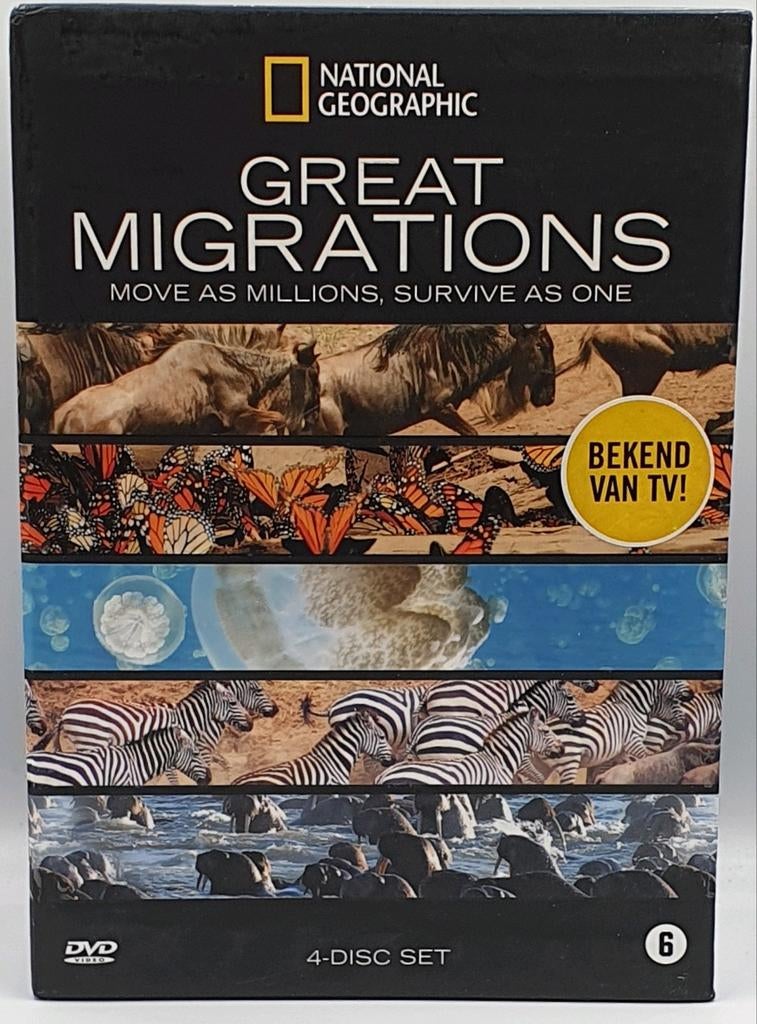 Te koop: National Geographic Great Migrations DVD Boxset, Cd's en Dvd's, Dvd's | Documentaire en Educatief, Zo goed als nieuw