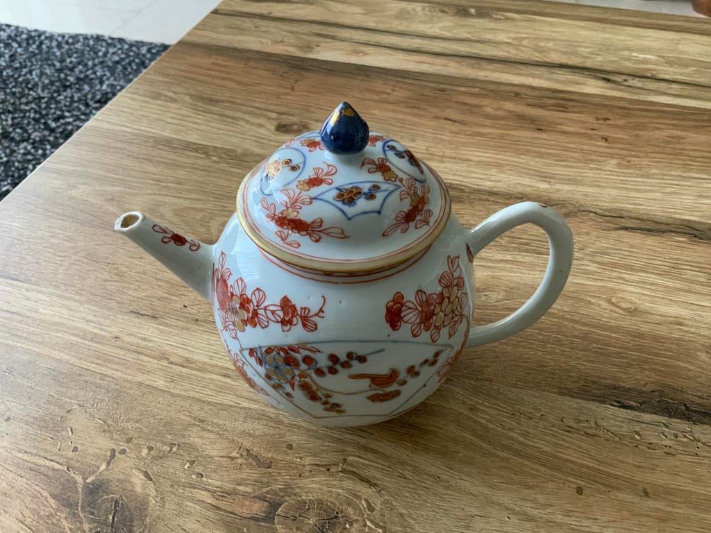 Antiek melk en bloed Chinees theepotje 18e eeuw, Ophalen of Verzenden