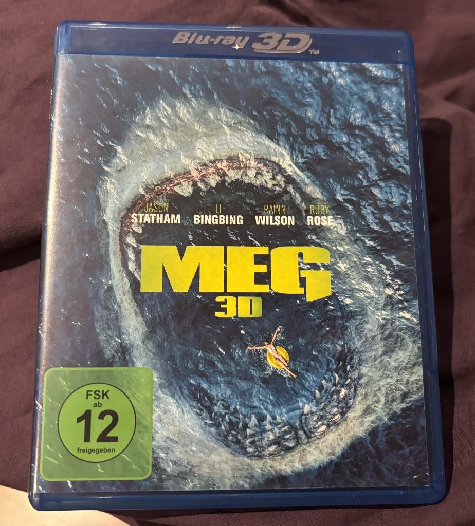Meg 3D (2018) 3D blu ray, Ophalen of Verzenden, Zo goed als nieuw