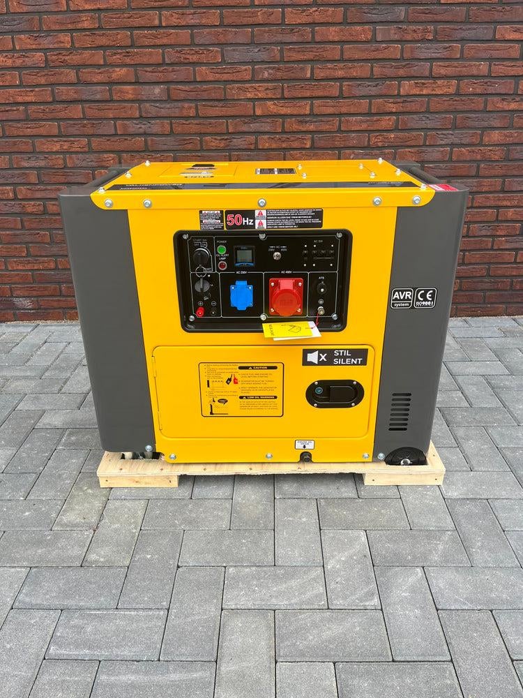Dieselgenerator / Aggregaat 6 KVA Geluid Gedempt, Ophalen of Verzenden, Nieuw