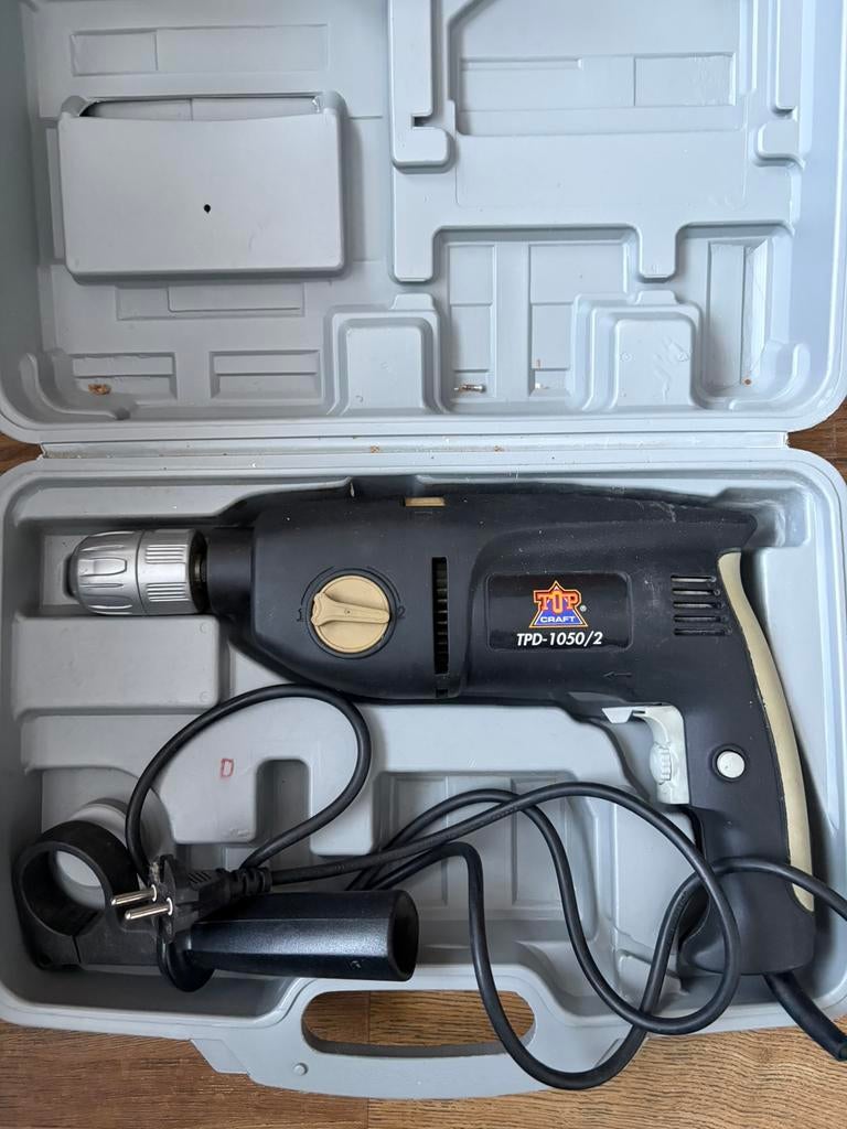 Boormachine Topcraft TPD-1050/2, Doe-het-zelf en Verbouw, Gereedschap | Boormachines, 600 watt of meer, Variabele snelheid, Ophalen of Verzenden