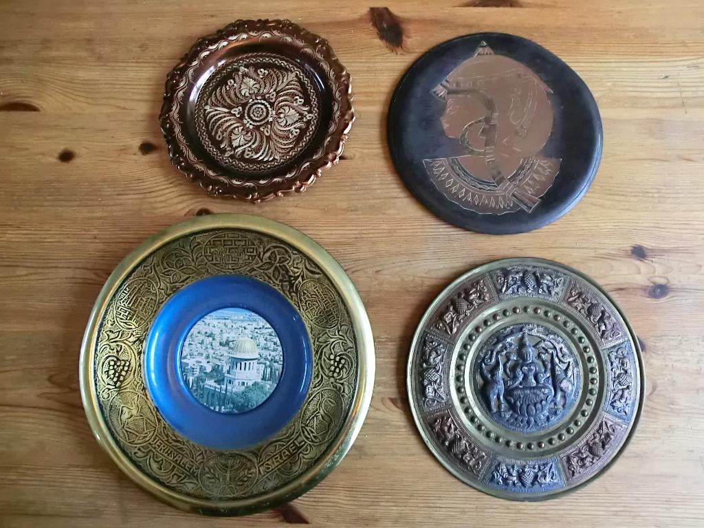 Nog 3 koperen wandborden, Ophalen of Verzenden, Zo goed als nieuw