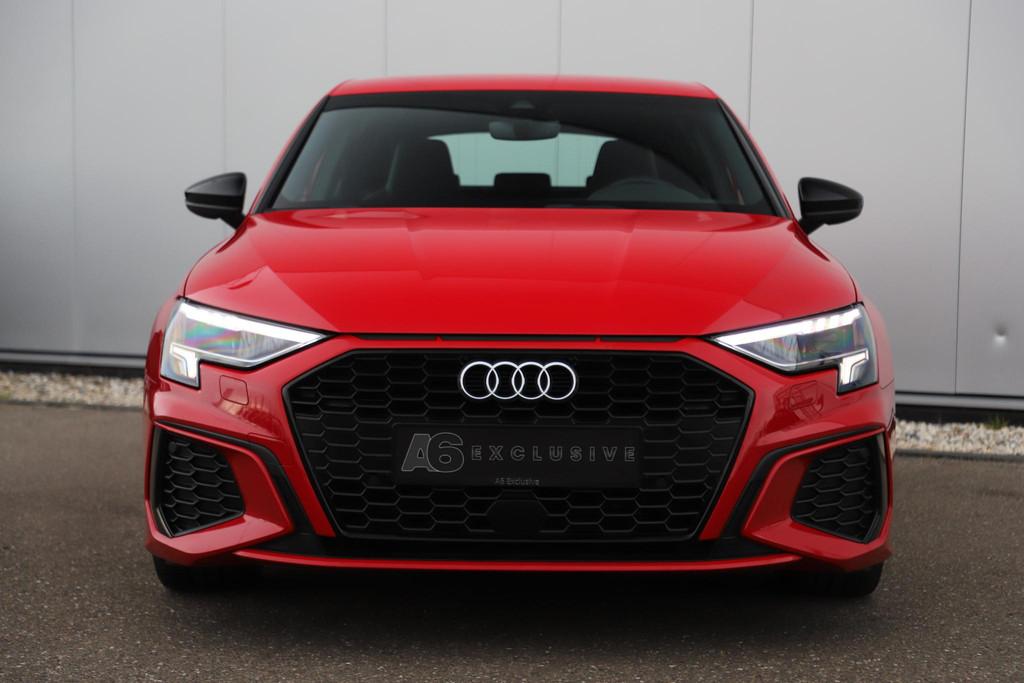 Audi A3 Sportback 30 TFSI S edition Sport Black Edition Auto, Stof, Gebruikt, Met garantie (alle), Origineel Nederlands