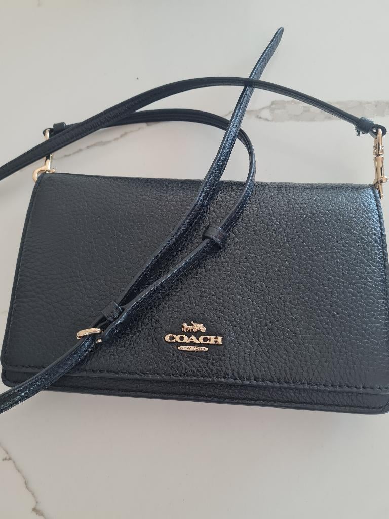 Coach tasje, Verzenden, Zo goed als nieuw, Zwart, Schoudertasje