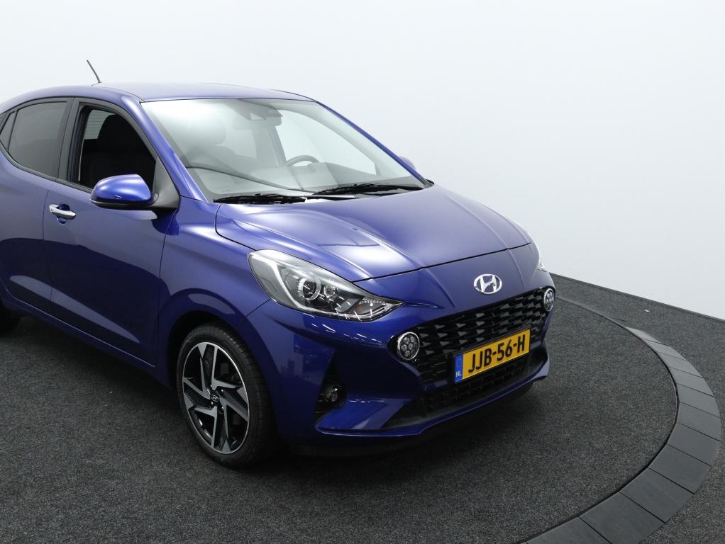 Hyundai i10 1.0 Premium | Navigatie | Keyless | Camera | Cli, 12 maanden, Stof, Gebruikt, Zwart