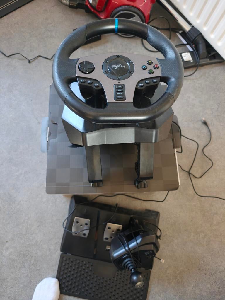 PXN V9 Racestuur met pedalen en pook, Spelcomputers en Games, Ophalen of Verzenden, Nieuw