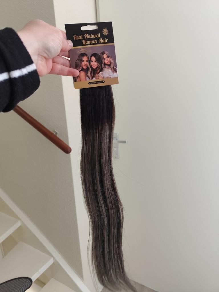 Haar extensions tape-in 55 cm, Sieraden, Tassen en Uiterlijk, Uiterlijk | Haarverzorging, Ophalen, Nieuw, Pruik of Haarverlenging